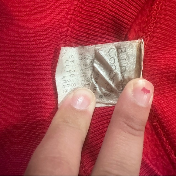 Red Crewneck Winter Christmas Sweater Size Large - Picture 5 of 9